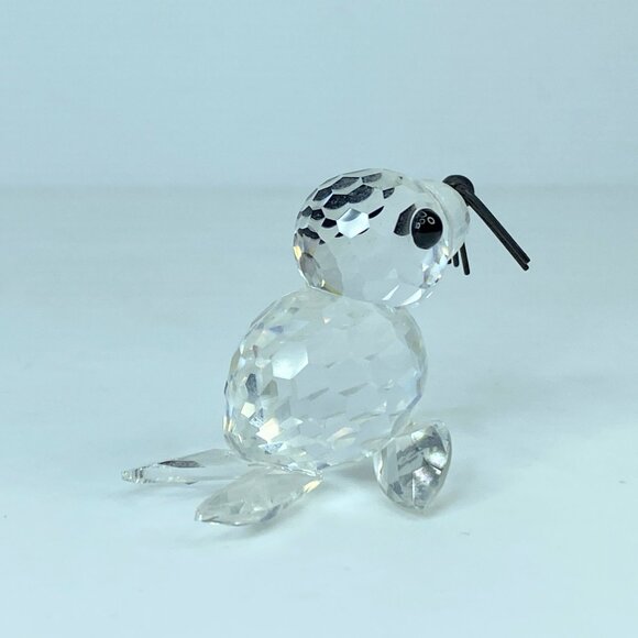 Swarovski Crystal Baby Seal with Whiskers Figurine Mint COA Mirror S179 - Picture 4 of 8